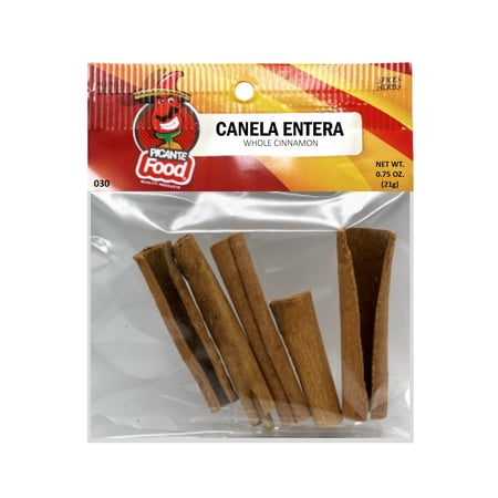 Picante Food Canela Entera Whole Cinnamon - 0.25 oz (Pack Of 12)