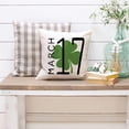 thumbnail image 2 of Single ST Patricks Day Pillow Covers 18x18,Square March 17 Pillows Decorative Throw Pillow Cases,Spring Lucky Shamrocks Decorations for Home Couch Sofa Outdoor Set of 1, 2 of 6