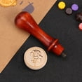 thumbnail image 3 of Sello de cera Btafrte Cabeza Alivio Cobre Forma Especial Vintage para Tarjeta Regalo (C), 3 of 9