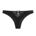 thumbnail image 1 of Gibobby Tangas de mujer Bragas para mujer Deep V Diamonds Bragas sexy transparentes Braguitas con de cintura(Negro,Talla única), 1 of 3