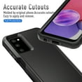 thumbnail image 6 of Xhy Samsung Galaxy A03S Case with Privacy Screen Protector Military Grade Full Body Protection 3 in 1 Shock Drop Resistant Rugged Rubber TPU Durable Detachable for Galaxy A03S Phone - Black, 6 of 10
