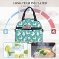 thumbnail image 4 of Fuzoiu Cartoon Llamas Print Insulated Lunch Bag for Women Men Large Reusable Lunch Box Adult Leakproof Portable Cooler Tote Bags for Work Picnic, 4 of 7
