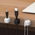 thumbnail image 3 of TIELUTT Cord Organizer Luminous Clip Clips Under Desk Management Strong Wire Holder for Home Kitchen Appliances Pool Cover Clips Workbench Vise Hardware Screen Clips Heavy Duty Clamps Clear Wooden For, 3 of 3