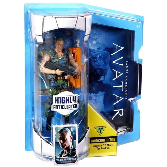 James Cameron's Avatar Deluxe Cololen Miles Quaritch Action Figure