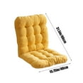 thumbnail image 3 of Rocking Chair Cushion,Dining Seat Cushions,AZXY 16x31in Solid Soft Chaise Lounge Cushion with Tie,Lounge Chair Cushions for Indoor Outdoor Patio,Yellow, 3 of 6