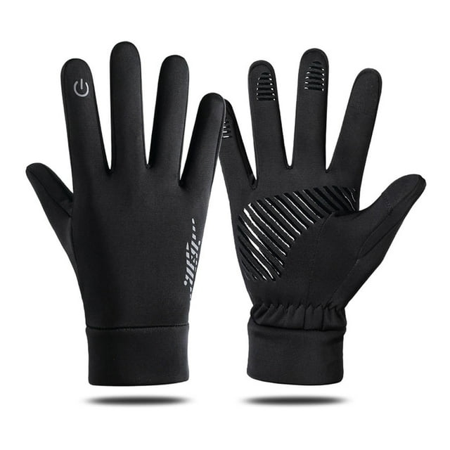 Youkk Gant Antidérapant Respirant Portable Coupe-Vent Imperméable Gants Vélos Vélo Accessoire pour la Randonnée Randonnée Noir XL
