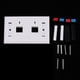 thumbnail image 2 of Placa de pared doble puerto LAN Sunnimix 120MM Socket de placa de pared CAT5E, 2 of 8