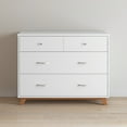 thumbnail image 5 of Child Craft Soho 42" Interlocking 3-Drawer Dresser for Nursery or Bedroom, Tip-Resistant, White/Natural, 5 of 7