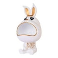 thumbnail image 1 of jifeng Rabbit Figurine Organizer Candy Trinket Storage Box Tray Home Decoration White, 1 of 5