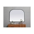 thumbnail image 4 of Metal Frame Arch Mirror 36x30 Inch in Black, 4 of 9