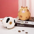 thumbnail image 5 of 6.3*5.7inCute Cartoon Cute Cow Money Saving Can,Cartoon Cow Piggy Bank Ornament,Cute White Brown Cow Money Saving Can For Kids Friends Gift Home Table Shelf Bedroom Decoration, 5 of 6