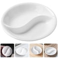 thumbnail image 2 of Divided Food Dipping Dish Porcelain Soy Sauce Dish Ceramic Dip Dipping Bowl, 2 of 2
