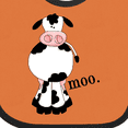 thumbnail image 4 of Inktastic Cow-moo. Boys or Girls Baby Bib, 4 of 4