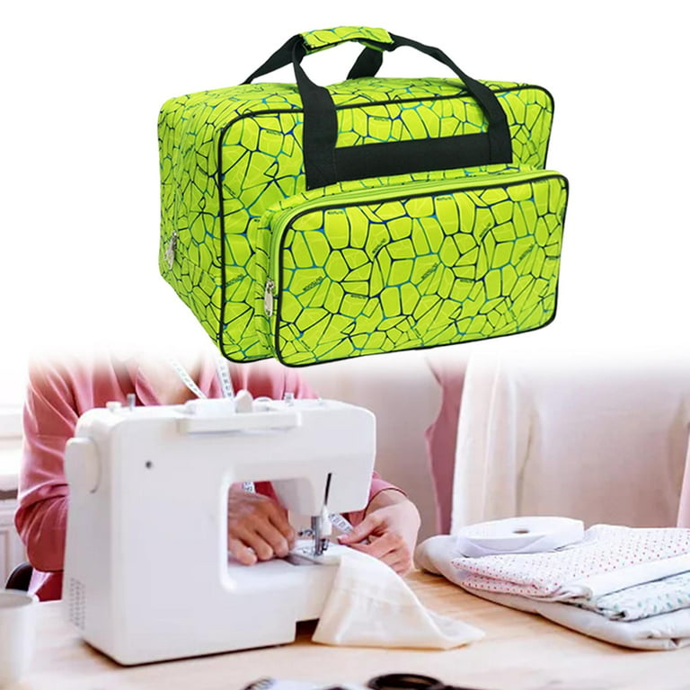 Deluxe Universal Sewing Machine Case, Portable Cover Tote Bag Sewing  Machines - Carrying Travel Storage Carrier Organizer for Accessories Green