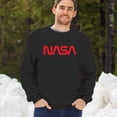 thumbnail image 4 of Vintage NASA Worm Logo Crewneck Sweatshirt Astronaut Space Exploration Emblem, 4 of 7
