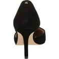 thumbnail image 3 of Sam Edelman Viv Black Suede Slip On Stiletto Heel Pointed Toe Fashion Pumps (Black Suede, 13), 3 of 6