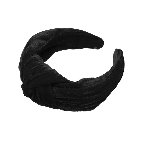 Vocoste 1 Pc Velvet Wide Knotted Hairband for Women Hairband Hair Hoop Hair Accessories Black