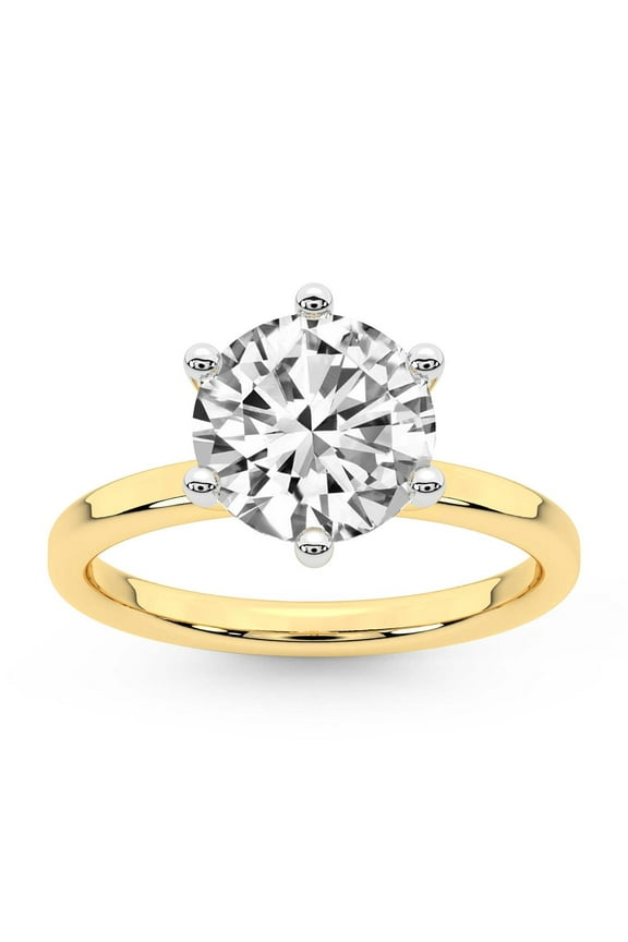 IGI Certified 1 Carat Round Shape Lab Grown Diamond Engagement Ring | 14K White Gold |Solitaire Lab Diamond Ring | FG-VS1-VS2 Quality Friendly Diamonds