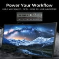 thumbnail image 3 of Deco Gear 40” Curved Ultrawide IPS Monitor, 5120x2160 5K2K, 21:9, HDR400, AdaptiveSync, 100% sRGB, HDMI 2.0, DP, USB-C, 3 of 9