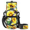 thumbnail image 1 of Funda para botellas de agua CaseBot con correa ajustable, girasoles, 1 of 8