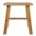 thumbnail image 1 of HAMPPLIES Small Shower Stool Bamboo Display Piece Light Brown For Adults In Kitchen 1Pcs, 1 of 8
