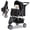 Black, variant on Gymax 3-Wheel Pet Stroller for Dogs Cats up to 33 LBS Foldable w/ Breathable Mesh Black