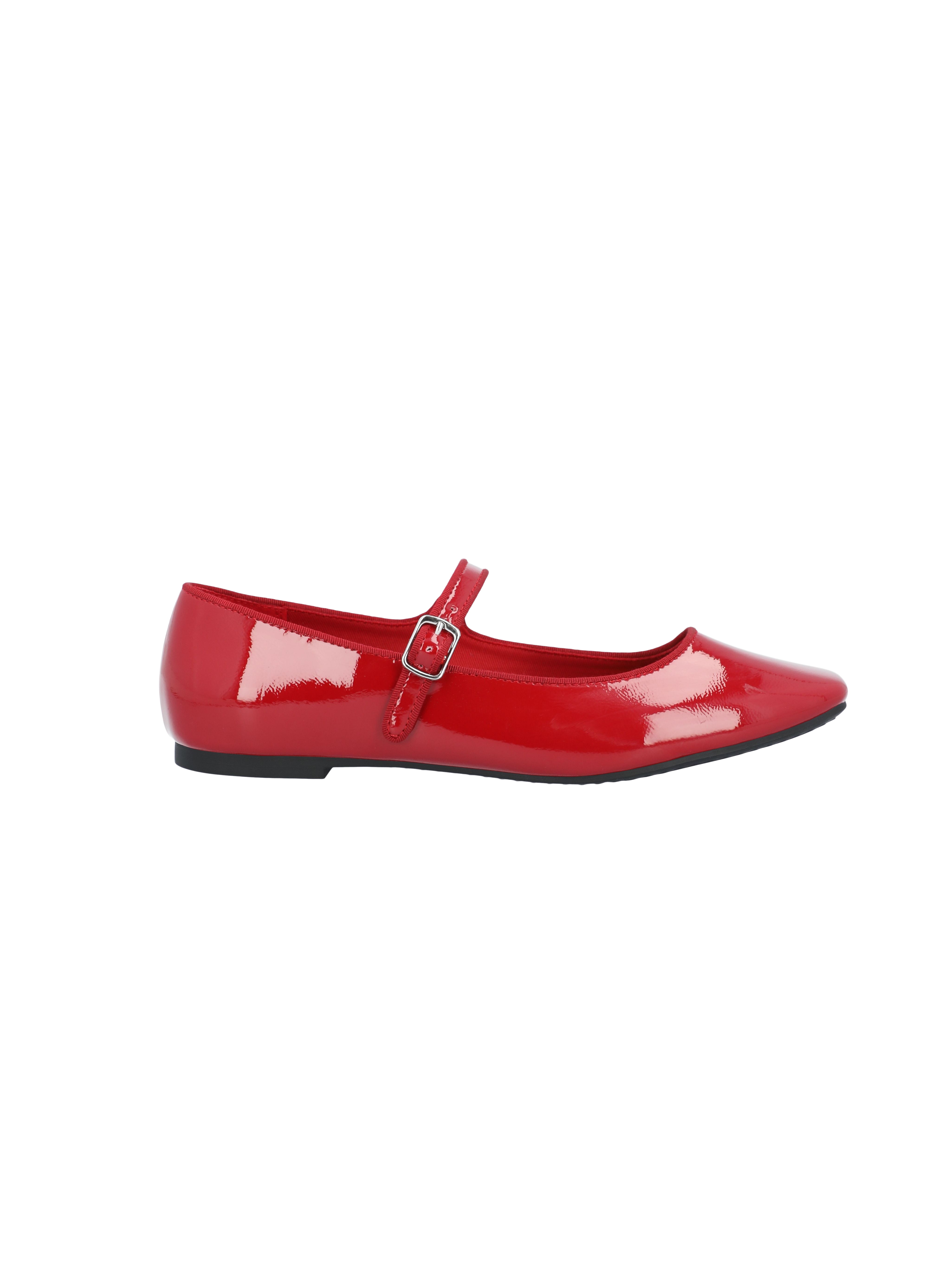 Time and Tru Women's Faux Leather Mary Jane Flats, Wide Width Available