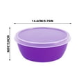 thumbnail image 3 of Stackable Plastic Bowl Set with Airtight Lids | Oval Food Storage Containers for Fridge | BPA-Free Kitchen Organizers, 3 of 7