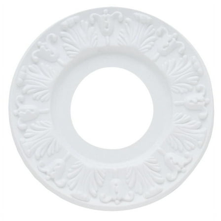 10” Victorian Plastic Medallion, White