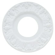 10” Victorian Plastic Medallion, White