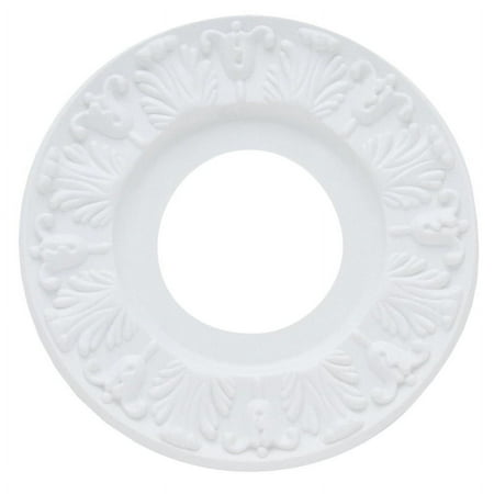 10” Victorian Plastic Medallion, White