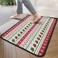 thumbnail image 4 of Red Christmas Stocking and Snowflake Pattern Door Rugs,Washable Non Slip Door Mats Indoor,Decorative Door Mats,Entry Mat Indoor for Entrance,Bedroom,Kitchen,Bathroom,30"x17", 4 of 6