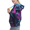 thumbnail image 2 of Honeii Hip-Hop Glasses Gorilla Pattern Womens Oversized Hoodies Long Sleeve Sweatshirts Pullover Fall Outfits with Pocket-Large, 2 of 7