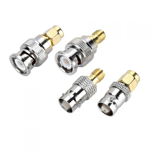 SMA To BNC Connector, Long Lasting 4PCS Coaxial Connector, For Wireless Lan Devices Antennas