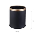 thumbnail image 2 of bote de basura 12 l negro con dorado, 2 of 6