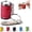 Red, variant on Mini Coin Storage Keychain, Mini Coin Bank, 2-in-1 Fidget Stress Relief & Portable Coins Storage with Secure Snap Closure