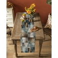 thumbnail image 5 of Table Runner Dresser Scarves 90 Inch Long, Modern Abstract Superposition Linen Dining Table Runners Cloudy Misty Splice Texture Tabletop Scarf for Wedding Holiday Party Kitchen, 5 of 7