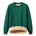 thumbnail image 5 of Goodw7 Cozy Fleece Lined Sweatshirt Women, Crewneck Pullover with Thick Plush Interior, Warm Winter Top, Casual Fall Outfit for Home, 5 of 5