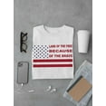 thumbnail image 3 of Land Of The Free Banner T-Shirt Men -Image by Shutterstock, Male 5X-Large, 3 of 4