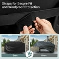 thumbnail image 6 of Unicook Griddle Cover for Blackstone 36 Inch Griddle with Hood, Heavy Duty Waterproof 5482 Flat Top Gas Grill Cover with Handles and Side-closure Straps, Black, 6 of 8