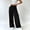 Black, variant on Women's Bow Tie Wrap Pants Wide Leg Dress Pants Elegant Business Casual Solid Color Long Pants with Button Gray