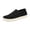 Black, variant on EKVAHL Women's Orthopedic Slip On Loafers, Woven Non Slip Canvas Mules, Arch Support Soft Flat Sole Travel Daily Outdoor Walking Flats Gray