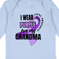 thumbnail image 4 of Inktastic I Wear Purple for My Grandma Lupus Awareness Boys or Girls Long Sleeve Baby Bodysuit, 4 of 5