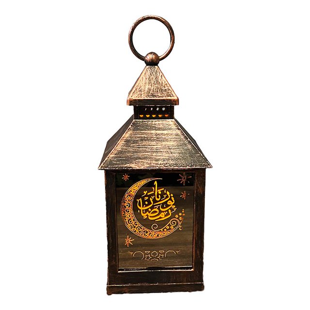 Red Linterna Led de Ramadán, adornos de luz de viento de estilo árabe para el hogar, Eid Mubarak, Festival islámico musulmán, decoración de fiesta, regalos de vacaciones