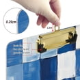 thumbnail image 6 of FORMRS Acrylic Clipboard with Low Profile Clip Standard A4 Letter Size, 12.5" x 9", Blue and Gray Plaid Pattern, 6 of 8