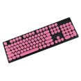 thumbnail image 1 of Teclado retroiluminado, receptor ABS de mano, redondo, fuerte estabilidad, ergonomía suave, teclas, cubierta, ordenador portátil para el hogar, Juegos de teclado y mouse para computadora Rosa, 1 of 6