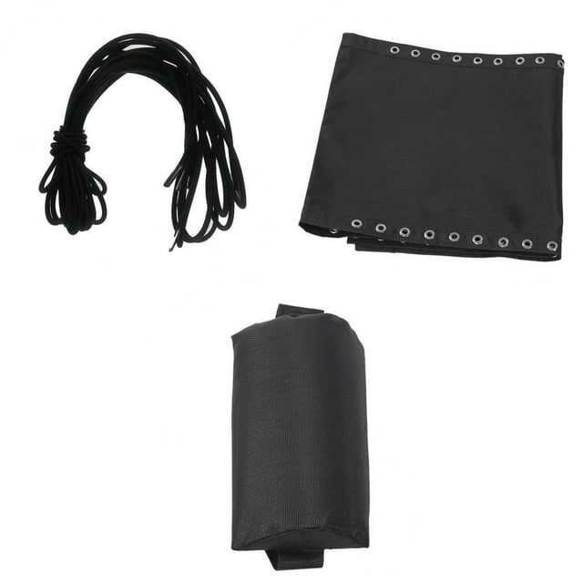Reposacabezas de Tela con Kit de Cordón de Cuerda Elástica para Tumbona de Jardín Al Negro