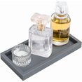 thumbnail image 1 of KISPATTI Small Vanity Tray, Rectangle 7.9" x 4", Silicone Kitchen and Bathroom Tray for Sponge, Lotion Bottle, Candle, Key, Perfume, 1 of 4