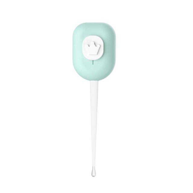Removedor de cerumen con luz LED, luminoso, reutilizable, con mango antideslizante, cabeza de silicona Azul Yuyangstore Removedor de cerumen