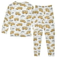 thumbnail image 3 of Boys Pajamas Girls Pajama School Bus Cute Comfortable Cotton Two-piece Pajama Set, 3 of 7